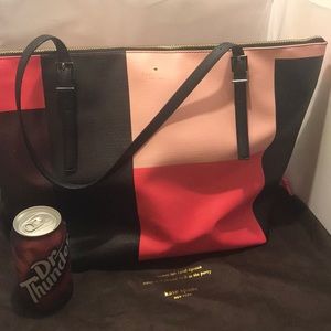 SOLD Kate Spade Large Pink/Black Handbag